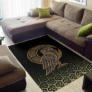 Ligerking - Area Rug Owl Celtic On Triskels Background A27