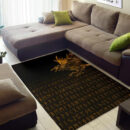 Ligerking Area Rug - The Raven Of Odin Rune, Gold A27