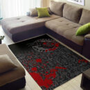 Ligerking Area Rug - Odin Raven Rune Futhark Blood A27