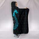 Ligerking Hooded Blanket, Aegishjalmur Helm Of Awe Blue Edition A27 Collection