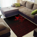 Ligerking Area Rug - The Raven Of Odin Rune, Red A27