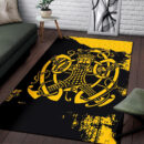 Ligerking Area Rug, Loki Bound Triskele Rune Gold A31