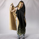 Ligerking - Hooded Blanket Owl Celtic On Triskels Background A27