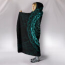 Ligerking Hooded Blanket Celtic And Valknut and Tree of Life Yggrdrasil A7