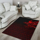 Ligerking Area Rug - The Raven Of Odin Rune, Red A27