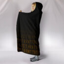Ligerking Hooded Blanket - The Raven Of Odin Rune, Gold A27