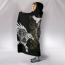 Ligerking - Hooded Blanket Raven,Valknut and Vegvisir A27