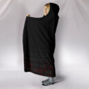 Ligerking Hooded Blanket - The Raven Of Odin Rune Blood A27