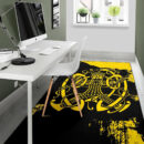 Ligerking Area Rug, Loki Bound Triskele Rune Gold A31