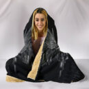 Ligerking Hooded Blanket - Odin Huginn and Muninn Rune A27