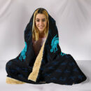 Ligerking Hooded Blanket, Aegishjalmur Helm Of Awe Blue Edition A27 Collection