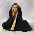 Ligerking - Hooded Blanket Owl Celtic On Triskels Background A27