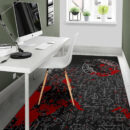 Ligerking Area Rug - Odin Raven Rune Futhark Blood A27