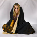 Ligerking Hooded Blanket - The Raven Of Odin Rune, Gold A27