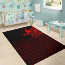 Ligerking Area Rug - The Raven Of Odin Rune, Red A27