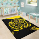 Ligerking Area Rug, Loki Bound Triskele Rune Gold A31