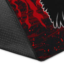 Ligerking - Area Rug Raven of Odin and Symbol Viking on Blood Background A27
