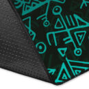 Viking Area Rug Three Raven and Valknut Cyan A27