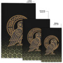 Ligerking - Area Rug Owl Celtic On Triskels Background A27