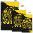 Ligerking Area Rug, Loki Bound Triskele Rune Gold A31