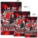 Ligerking Area Rug - I Do Not Fear Death While My Brothers Await Me In The Halls of Valhalla A7