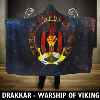 Ligerking Hooded Blanket - Drakkar Warship Of Ligerking A7