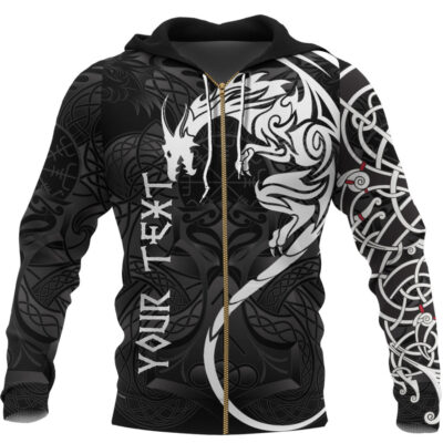 Custom Ligerking Zip Hoodie - Dragon Tattoo A21
