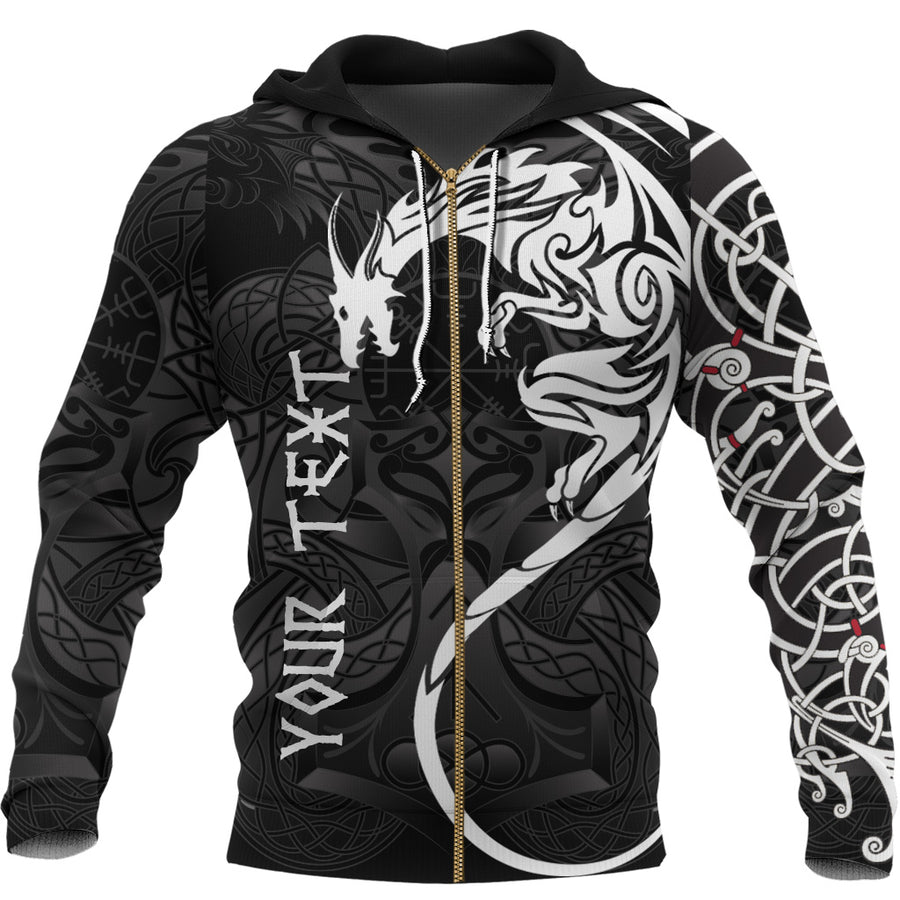 Custom Ligerking Zip Hoodie - Dragon Tattoo A21
