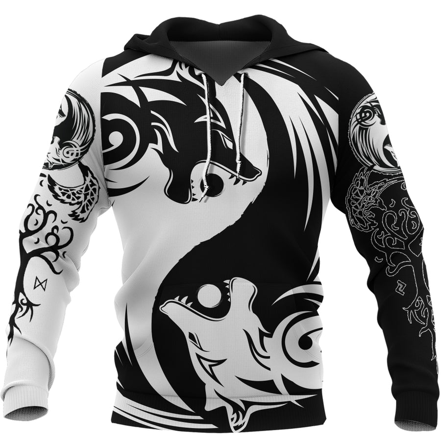 Ligerking Hoodie - Ying Yang Wolf A21