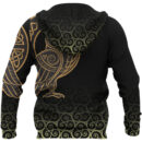 Ligerking Hoodie Owl Celtic On Triskele Background A27