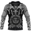 Ligerking Hoodie - Huginn and Muniin With Mjolnir A27