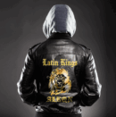 Ligerking Jacket - Latin Kings Gangsing Zipper Leather Jacket A31