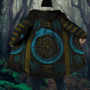 Ligerking Cloak Dragon Vegvisir with Runic Scandinavian A31