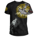 (Custom) Ligerking T-Shirt - Fenrir Fight Mjolnir of Thor on Helm Of Awe A27