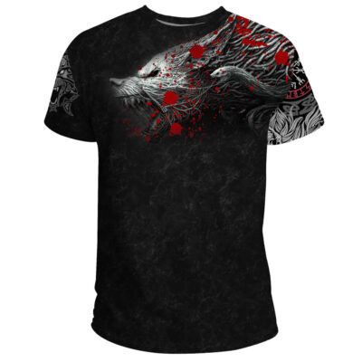 Ligerking Vikings Blood TShirt Fenrir Blood A27