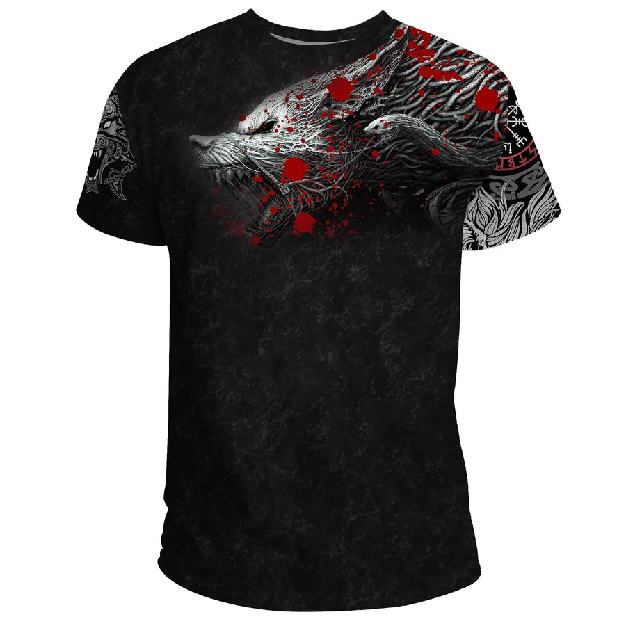 Ligerking Vikings Blood TShirt Fenrir Blood A27