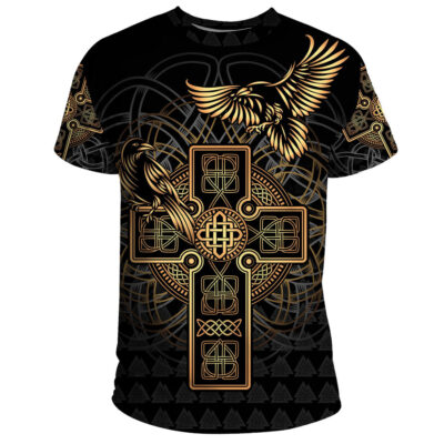 Ligerking T-Shirt - Odin's Celtic Raven Tattoo A31