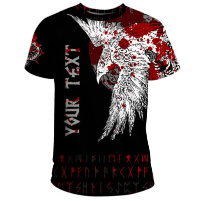 Custom Ligerking T-Shirt - Mystical Raven Tattoo Blood A31