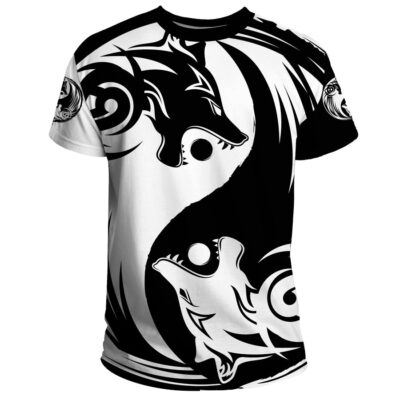 Ligerking T-Shirt - Ying Yang Wolf A21