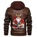 Ligerking - Head Santa Leather Jacket A35